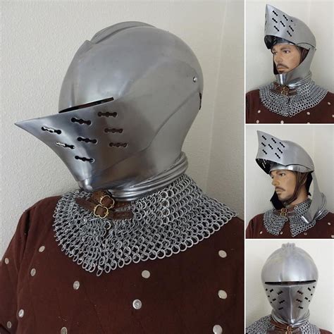 tudor helmet|16th century armet helm.